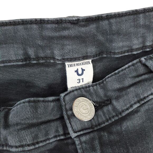 TRUE RELIGION Jeans BECCA Womens 31 Black Mid Rise Casual Designer Denim Outdoor - Picture 9 of 12